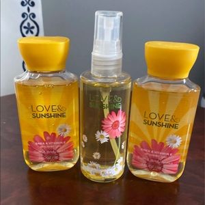Bath & Body Works Love and Sunshine Set